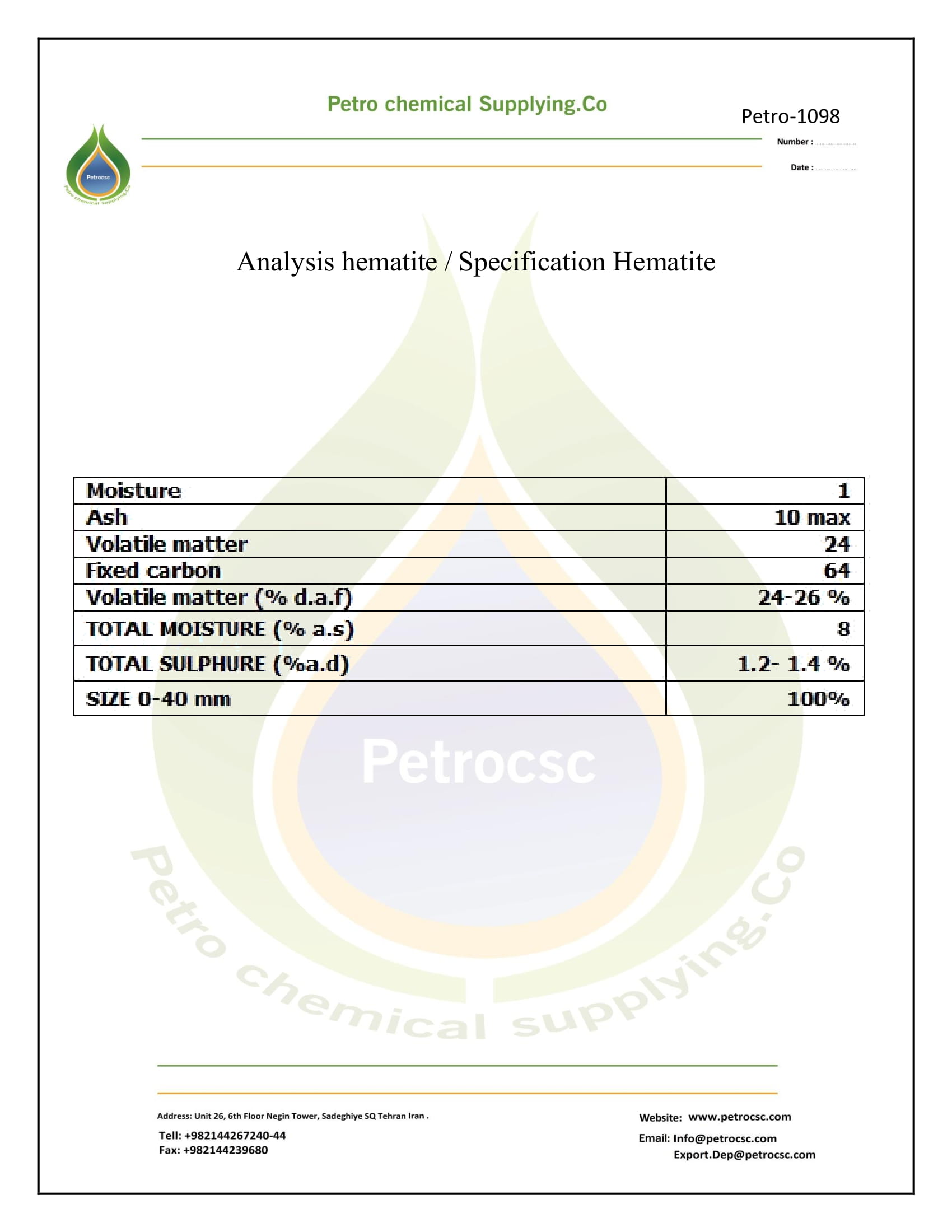 Analysis-hematite-Specification-Hematite-1